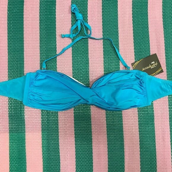 Beach Joy Size Large Teal Bikini with Large Metal Side Buckle. New With Tags. - Picture 2 of 8